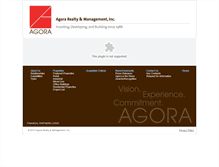 Tablet Screenshot of agoraproperty.com